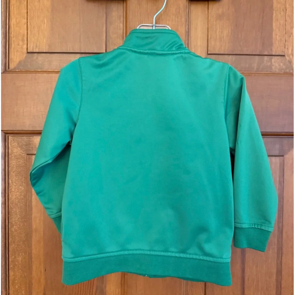 Puma Toddler 2-PC Track Suit Set Size 24 Months Green Zip-Up Jacket Sweatpant